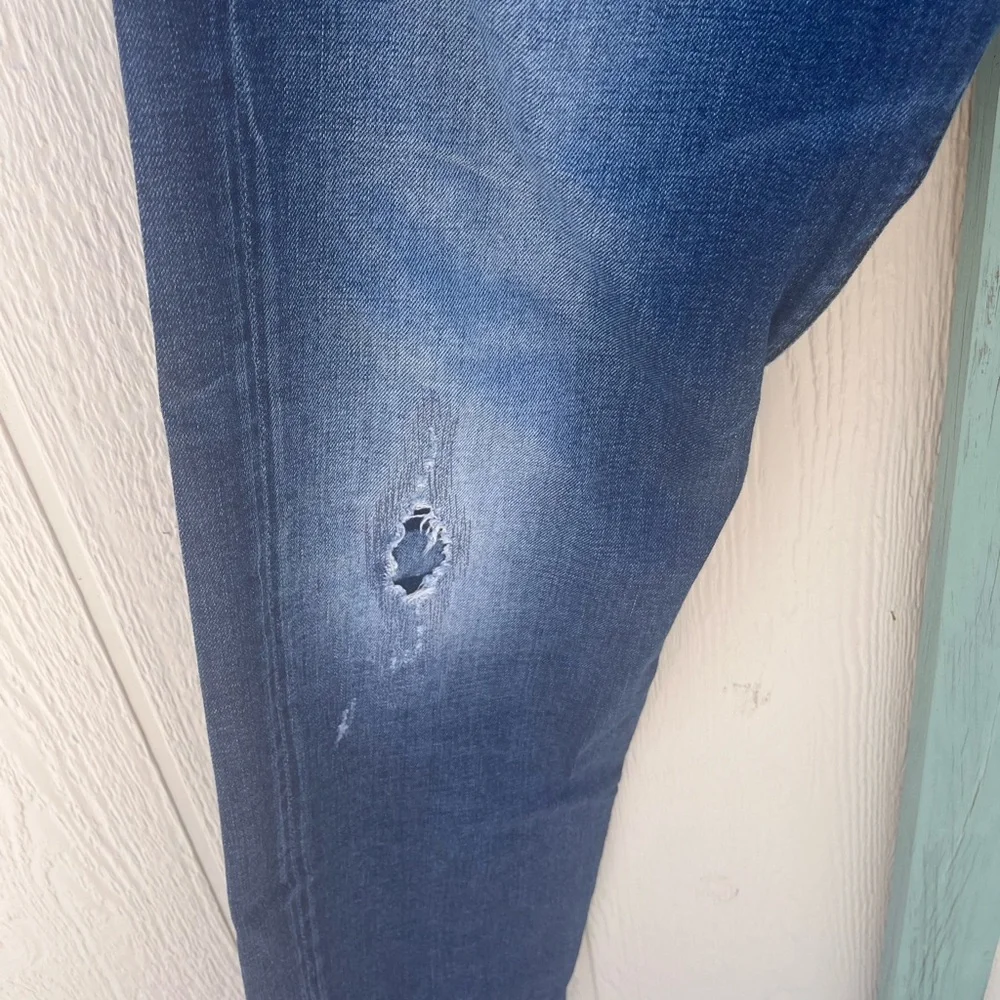 True Religion Men's Rocco Classic Slim Distressed Button Fly Jeans 38